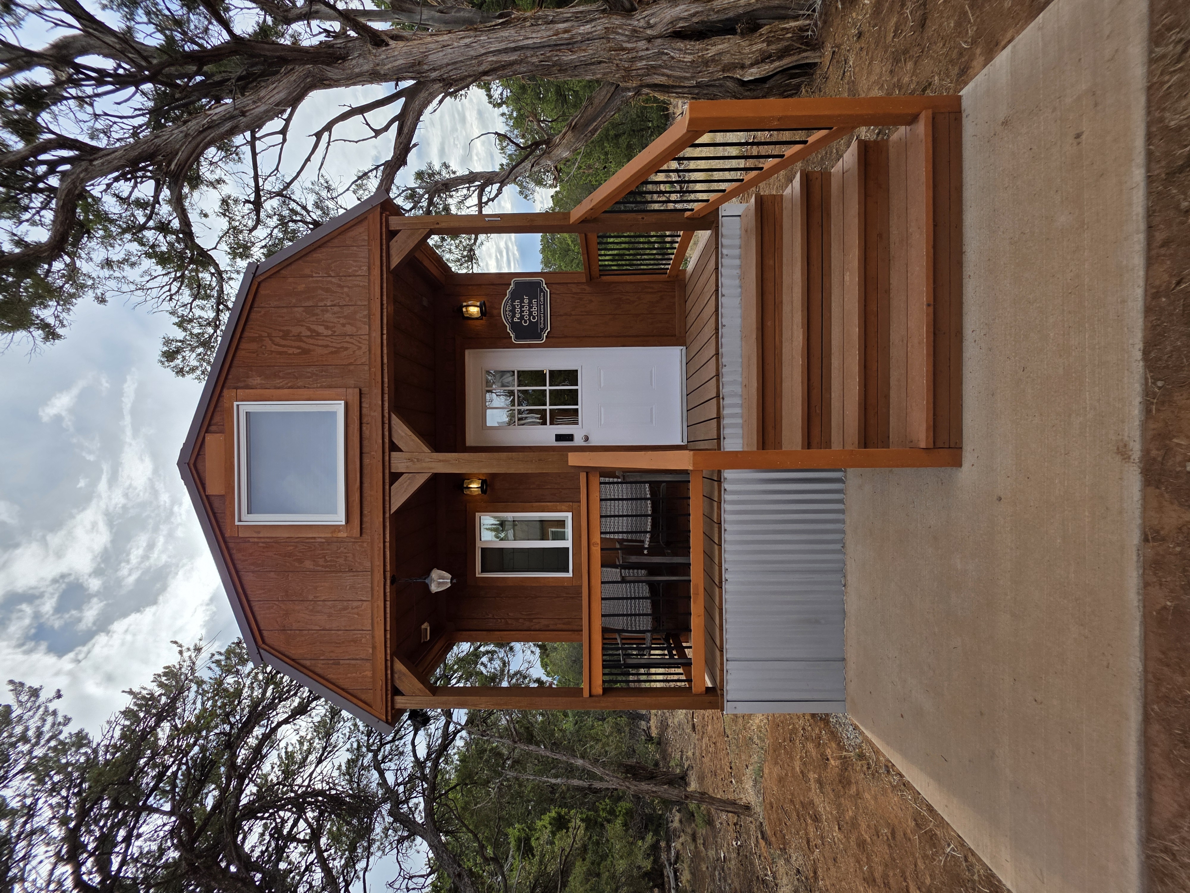 Front view of Peach Cobbler Cabin