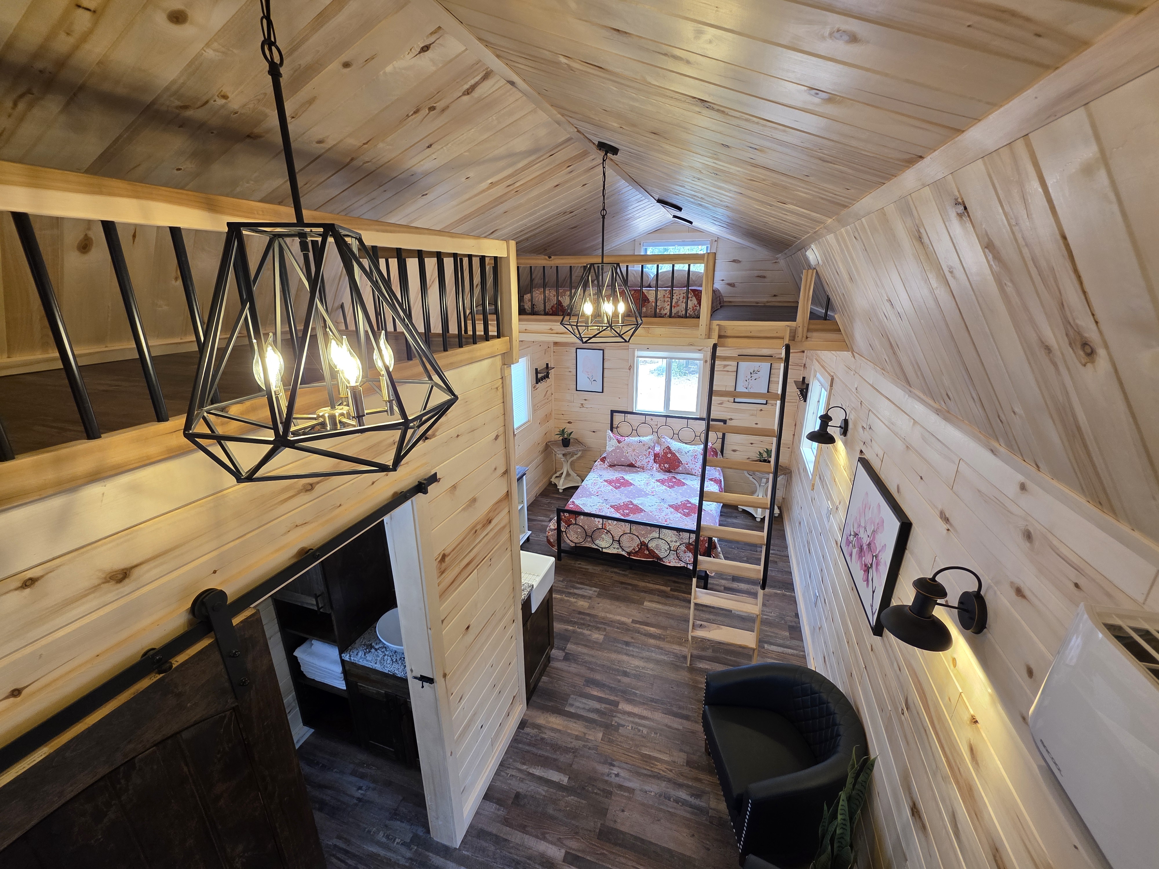 Second floor main view Apple Blossom Cabin