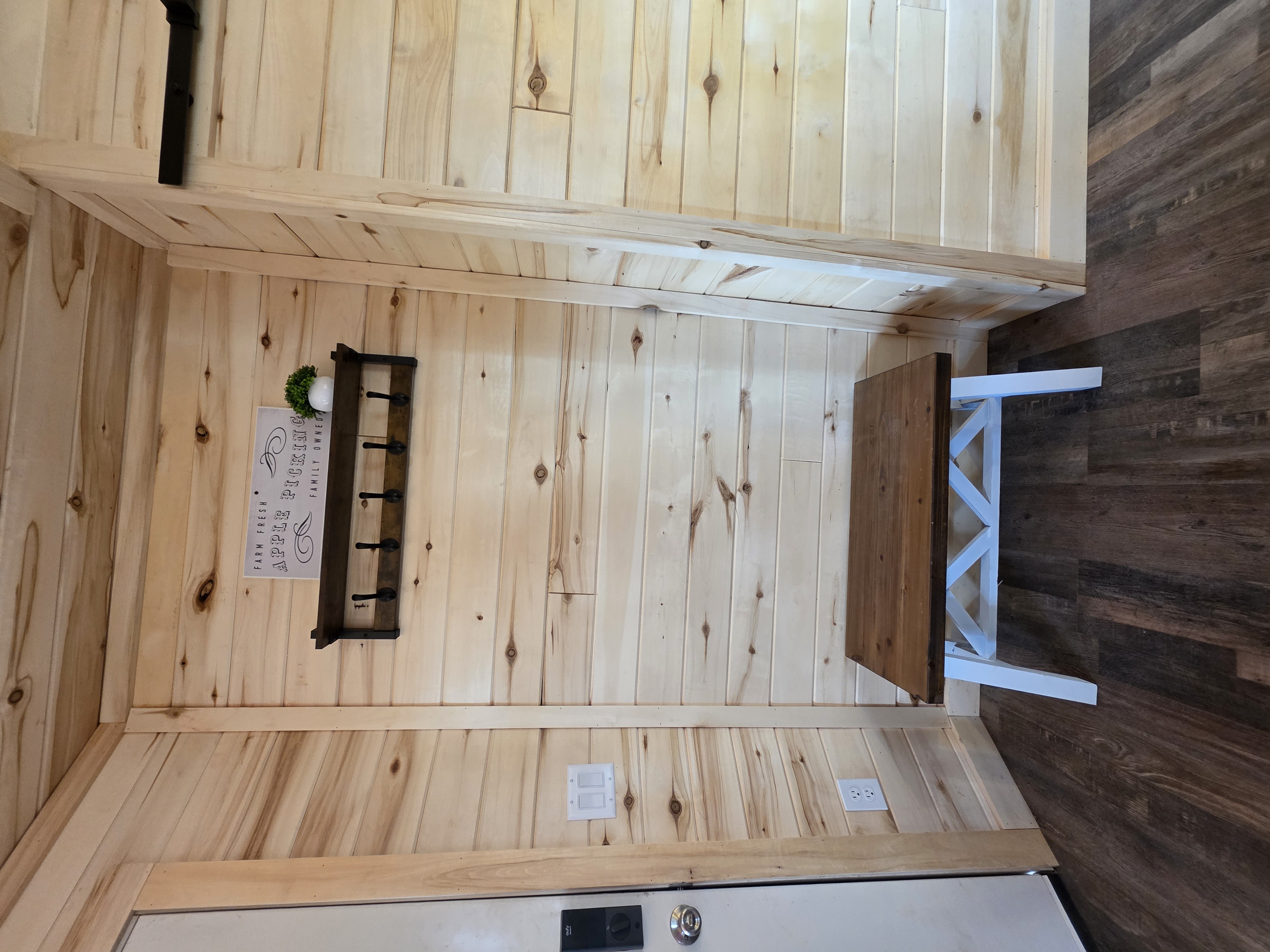 Coat rack in Apple Blossom Cabin